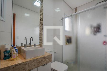 Banheiro da Suíte de apartamento à venda com 3 quartos, 170m² em Parque das Nações, Santo André