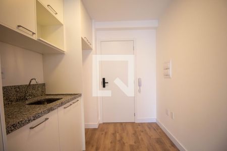 Cozinha de apartamento para alugar com 1 quarto, 26m² em Santo Amaro, São Paulo