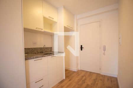 Cozinha de apartamento para alugar com 1 quarto, 26m² em Santo Amaro, São Paulo