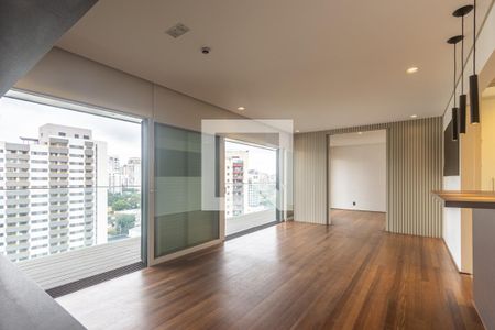 Sala de apartamento à venda com 1 quarto, 90m² em Vila Olímpia, São Paulo