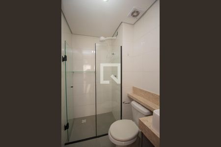 Banheiro de kitnet/studio para alugar com 1 quarto, 24m² em Vila Pirituba, São Paulo