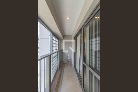 Varanda do Studio  de kitnet/studio à venda com 1 quarto, 24m² em Brooklin, São Paulo