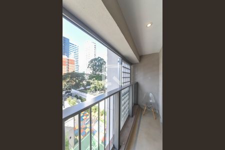 Varanda do Studio  de kitnet/studio à venda com 1 quarto, 24m² em Brooklin, São Paulo