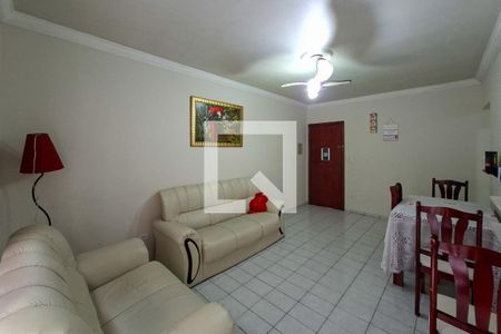 Sala de apartamento para alugar com 1 quarto, 58m² em Guilhermina, Praia Grande