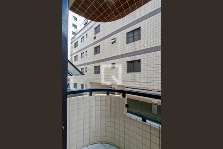 Sacada da Sala de apartamento para alugar com 1 quarto, 58m² em Guilhermina, Praia Grande
