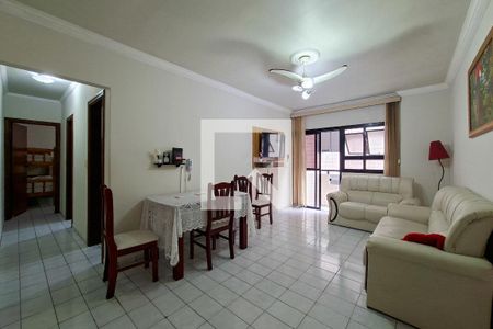 Sala de apartamento para alugar com 1 quarto, 58m² em Guilhermina, Praia Grande