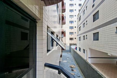 Vista Sacada da Sala de apartamento para alugar com 1 quarto, 58m² em Guilhermina, Praia Grande