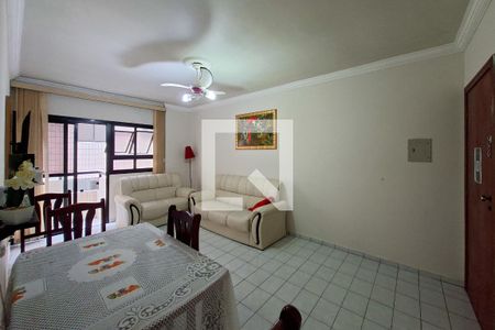 Sala de apartamento para alugar com 1 quarto, 58m² em Guilhermina, Praia Grande