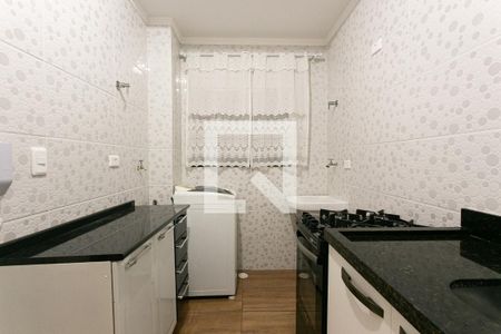 Cozinha de apartamento para alugar com 1 quarto, 35m² em Vila Antonina, São Paulo