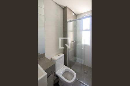 Banheiro da Suíte de apartamento à venda com 3 quartos, 74m² em Sagrada Família, Belo Horizonte