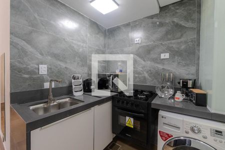 Cozinha de kitnet/studio para alugar com 1 quarto, 30m² em Bela Vista, São Paulo
