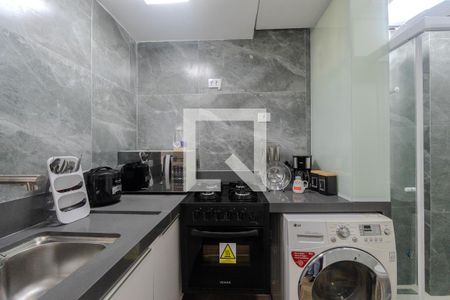Cozinha de kitnet/studio para alugar com 1 quarto, 30m² em Bela Vista, São Paulo