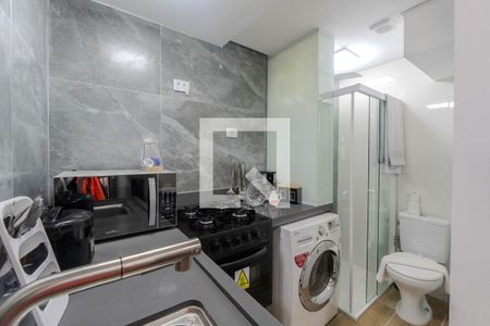 Cozinha de kitnet/studio para alugar com 1 quarto, 30m² em Bela Vista, São Paulo