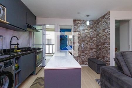 Sala/Cozinha de apartamento à venda com 2 quartos, 40m² em Cangaiba, São Paulo