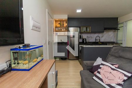 Sala/Cozinha de apartamento à venda com 2 quartos, 40m² em Cangaiba, São Paulo