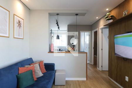 Sala de apartamento para alugar com 2 quartos, 45m² em Parque Enseada, Guarujá