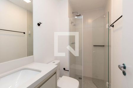 Banheiro de kitnet/studio para alugar com 1 quarto, 26m² em Santa Cecilia, São Paulo