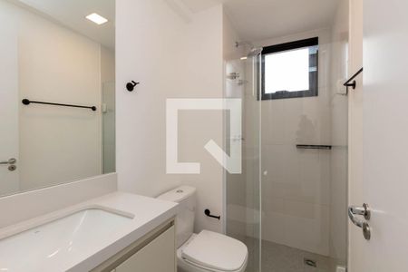 Banheiro de kitnet/studio para alugar com 1 quarto, 29m² em Santa Cecilia, São Paulo
