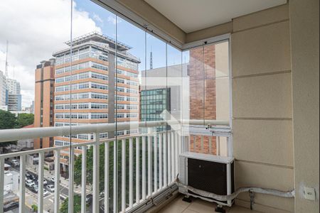 Varanda da Sala de apartamento para alugar com 1 quarto, 36m² em Bela Vista, São Paulo