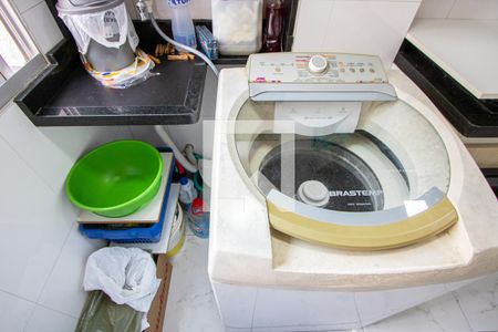 Cozinha/Área de serviço de apartamento à venda com 2 quartos, 45m² em Parque Sao Vicente, Santo André