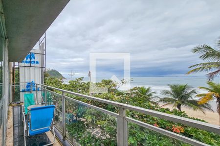 Varanda da Suíte 3 de apartamento para alugar com 5 quartos, 160m² em Jardim Las Palmas, Guarujá