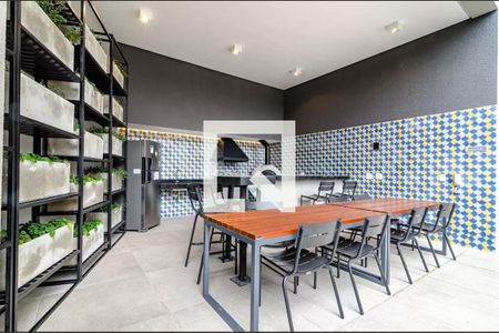 Área comum - Churrasqueira de kitnet/studio à venda com 1 quarto, 28m² em Pinheiros, São Paulo