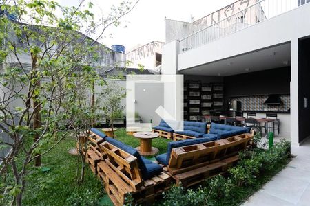 Área comum - Churrasqueira de kitnet/studio à venda com 1 quarto, 28m² em Pinheiros, São Paulo