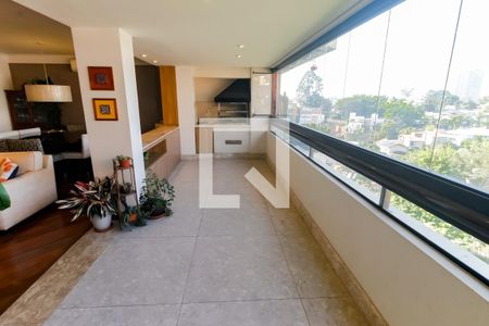Varanda gourmet de apartamento à venda com 3 quartos, 221m² em Jardim Vitoria Regia (zona Oeste), São Paulo