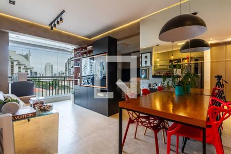 Sala de apartamento à venda com 1 quarto, 40m² em Campo Belo, São Paulo