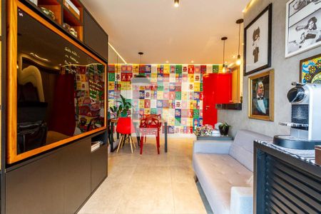 Sala de apartamento à venda com 1 quarto, 40m² em Campo Belo, São Paulo