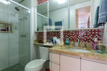 Banheiro de apartamento à venda com 1 quarto, 40m² em Campo Belo, São Paulo