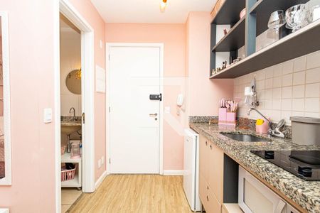 Cozinha de kitnet/studio à venda com 1 quarto, 25m² em Bela Vista, São Paulo