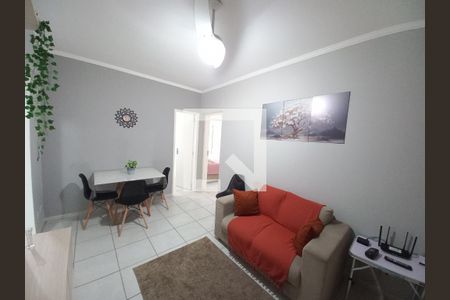 Sala de apartamento para alugar com 2 quartos, 60m² em Itararé, São Vicente