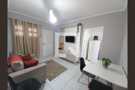 Sala de apartamento para alugar com 2 quartos, 60m² em Itararé, São Vicente