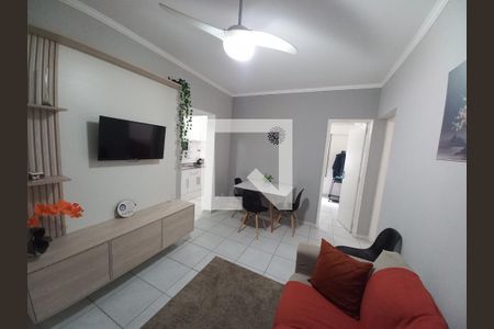 Sala de apartamento para alugar com 2 quartos, 60m² em Itararé, São Vicente