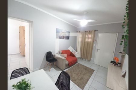 Sala de apartamento para alugar com 2 quartos, 60m² em Itararé, São Vicente
