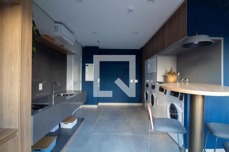 Área comum - Lavanderia de kitnet/studio à venda com 1 quarto, 28m² em Brooklin, São Paulo