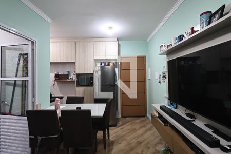 Sala de apartamento à venda com 2 quartos, 57m² em Vila Príncipe de Gales, Santo André