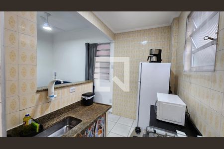 Cozinha de apartamento para alugar com 1 quarto, 60m² em Pompéia , Santos