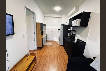 Sala / Cozinha de apartamento à venda com 1 quarto, 24m² em Pompeia, São Paulo