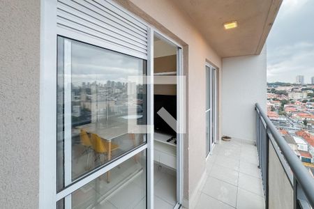 Varanda da Sala de apartamento para alugar com 1 quarto, 27m² em Jardim da Gloria, São Paulo