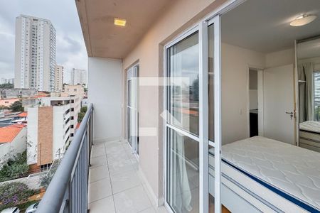 Varanda da Sala de apartamento para alugar com 1 quarto, 27m² em Jardim da Gloria, São Paulo