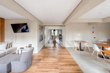 Área comum - Salão de festas de apartamento para alugar com 1 quarto, 27m² em Jardim da Gloria, São Paulo