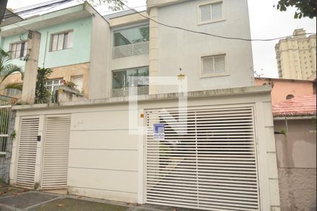 Fachada e placa de apartamento para alugar com 2 quartos, 69m² em Vila Alzira, Santo André