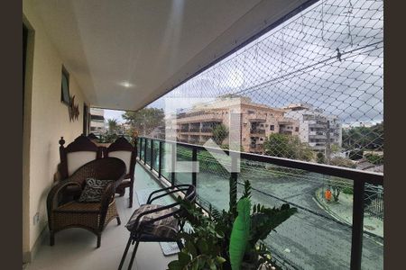 Varanda Gourmet de apartamento à venda com 4 quartos, 160m² em Recreio dos Bandeirantes, Rio de Janeiro