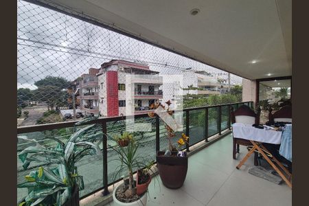 Varanda Gourmet de apartamento à venda com 4 quartos, 160m² em Recreio dos Bandeirantes, Rio de Janeiro