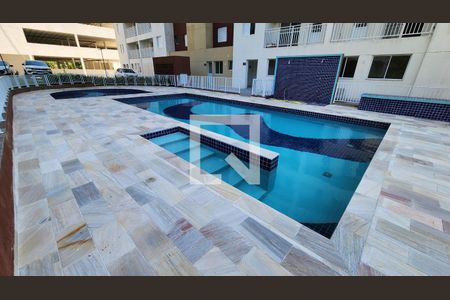 Área comum - Piscina de apartamento para alugar com 3 quartos, 62m² em Morro Nova Cintra, Santos