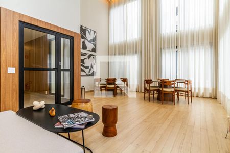 Área comum - Espaço Gourmet de kitnet/studio à venda com 1 quarto, 24m² em Pinheiros, São Paulo