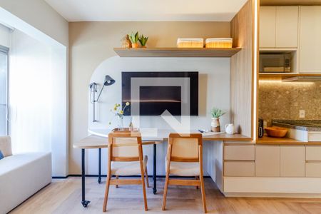 Studio de kitnet/studio para alugar com 1 quarto, 27m² em Cerqueira César, São Paulo