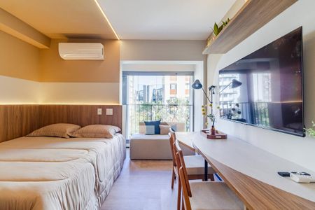 Studio de kitnet/studio para alugar com 1 quarto, 27m² em Cerqueira César, São Paulo